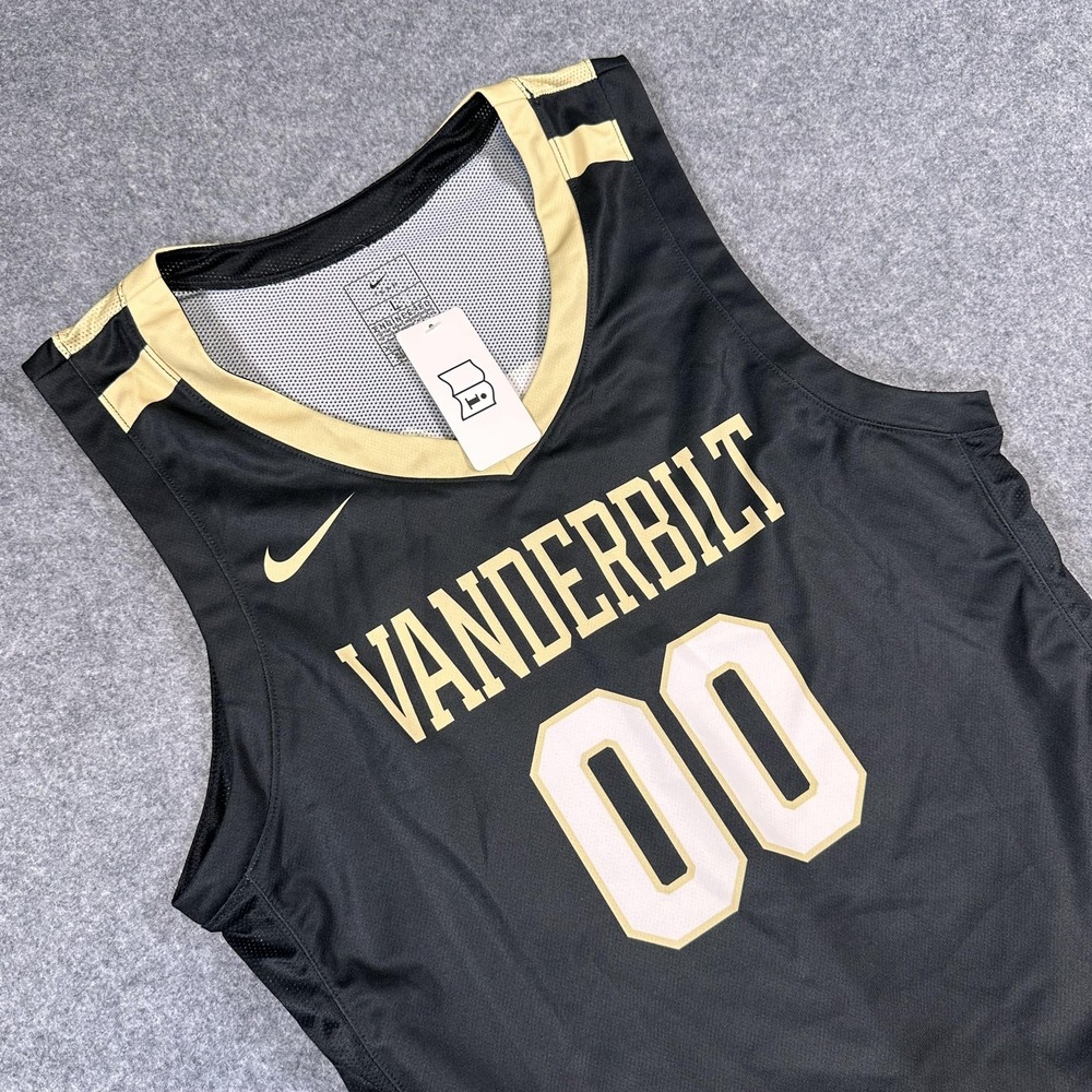 Vanderbilt Commodores Basketball Jersey Mens Large Black Gold 00 Nike NCAA - Picture 1 of 7